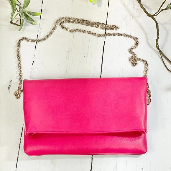 Nobrand Handbags - Kelly & Katie Pink Crossbody/Clutch Handbag